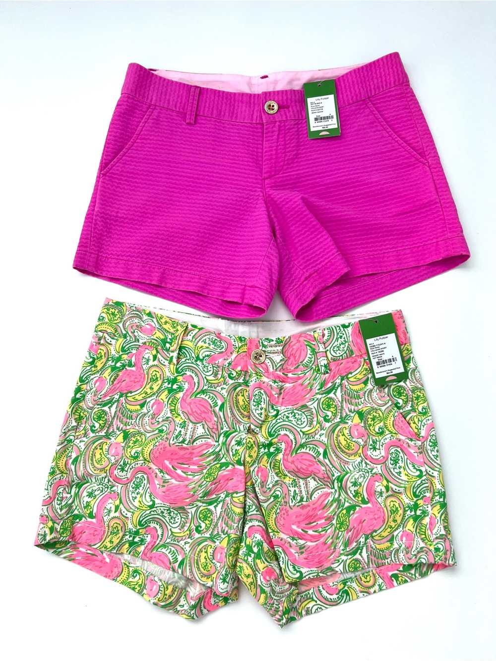 NWT Lilly Pulitzer Callahan Short set of 2! Size 4 in hot wings Berry sangri!